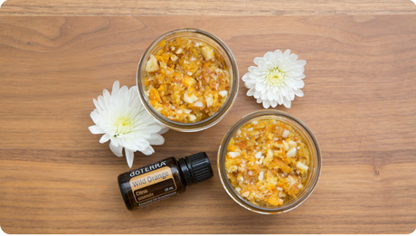Almond Orange Scrub with dōTERRA Wild Orange
