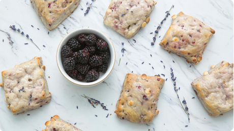 Blackberry Scones with dōTERRA Lavender
