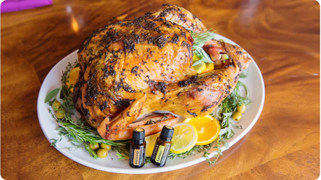 Citrus & Herb Butter Roasted Turkey with dōTERRA Oils