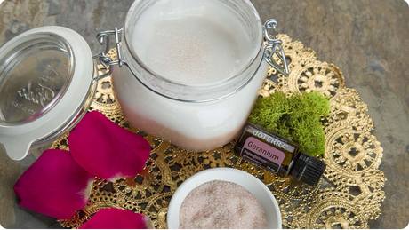 Coconut Salt Scrub with dōTERRA Oils