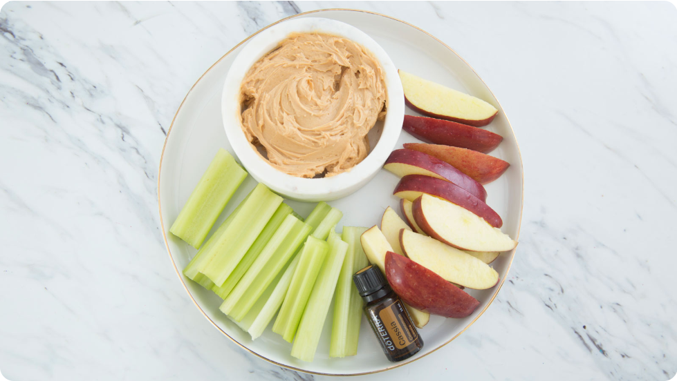 Creamy Peanut Butter Dip with dōTERRA Cassia