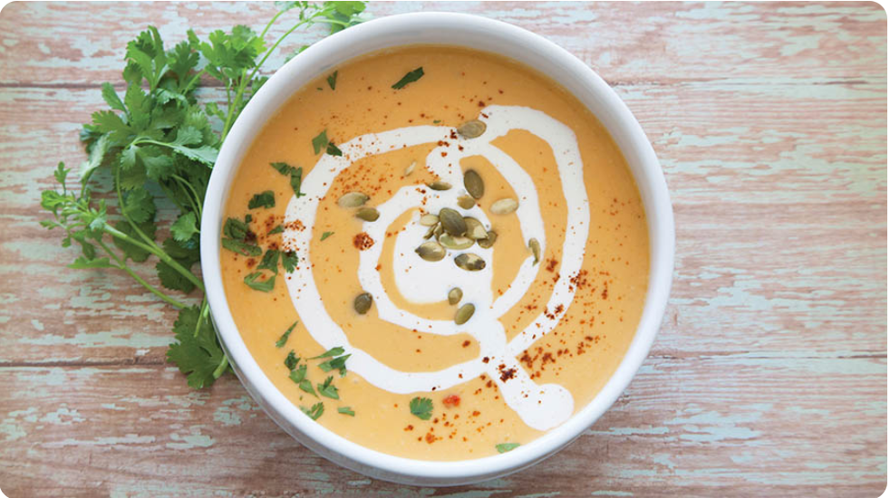 Curried Butternut Squash Soup with dōTERRA Coriander