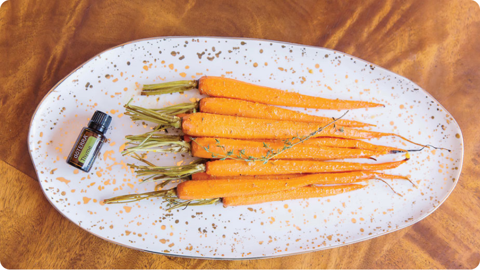 Honey Roasted Carrots with dōTERRA Thyme