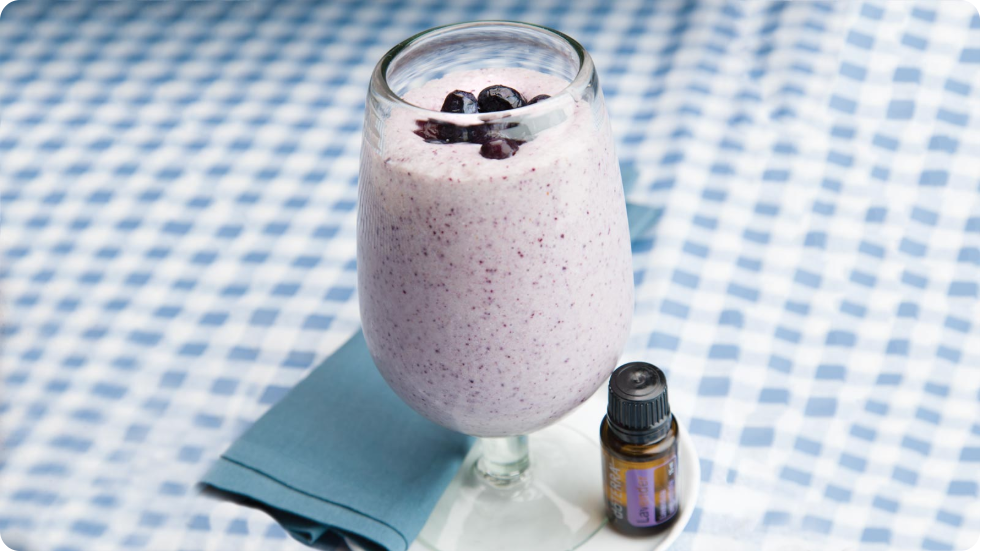 Blueberry Milkshake with dōTERRA Oils
