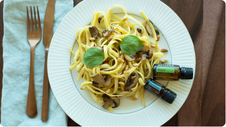 Mushroom Fettuccine with dōTERRA Oils