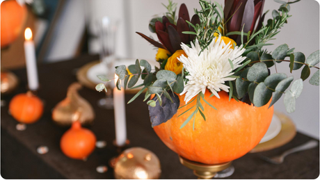 Pumpkin Floral Centerpiece with dōTERRA Oils