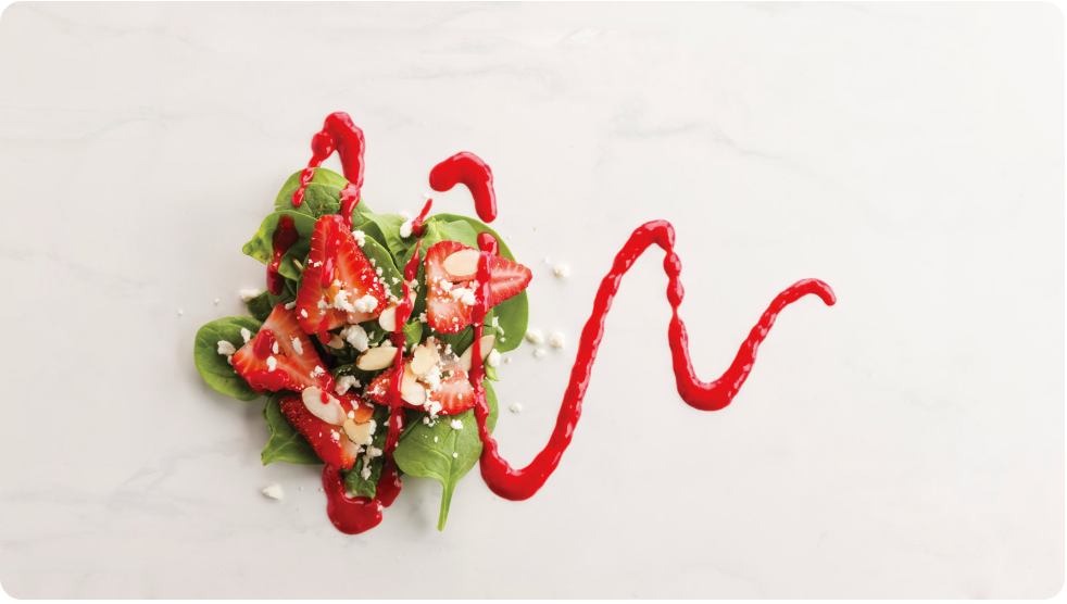 Strawberry Almond Salad with dōTERRA Lime