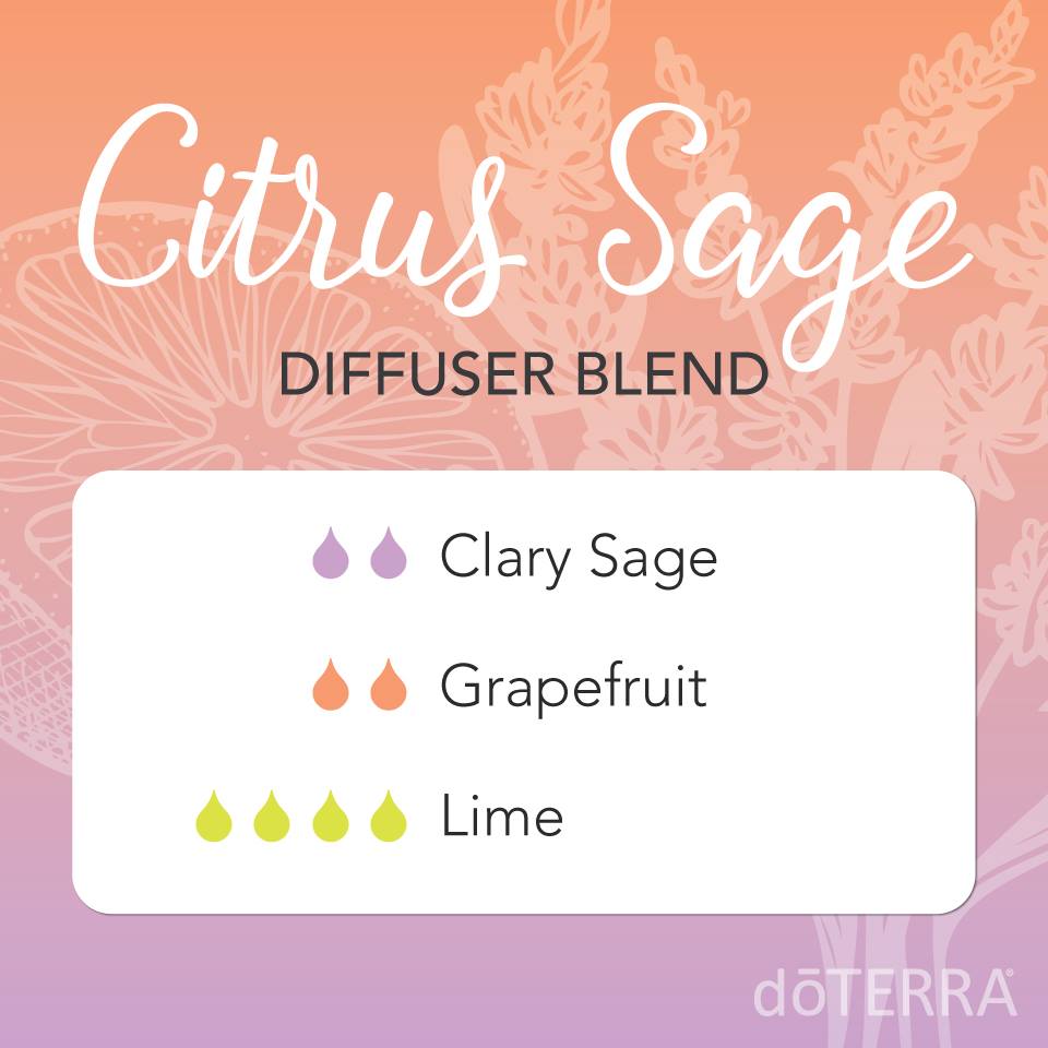 Citrus Sage Diffuser Blend with dōTERRA Oils