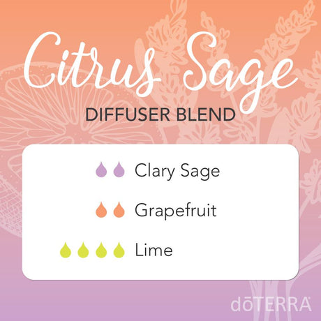 Citrus Sage Diffuser Blend with dōTERRA Oils