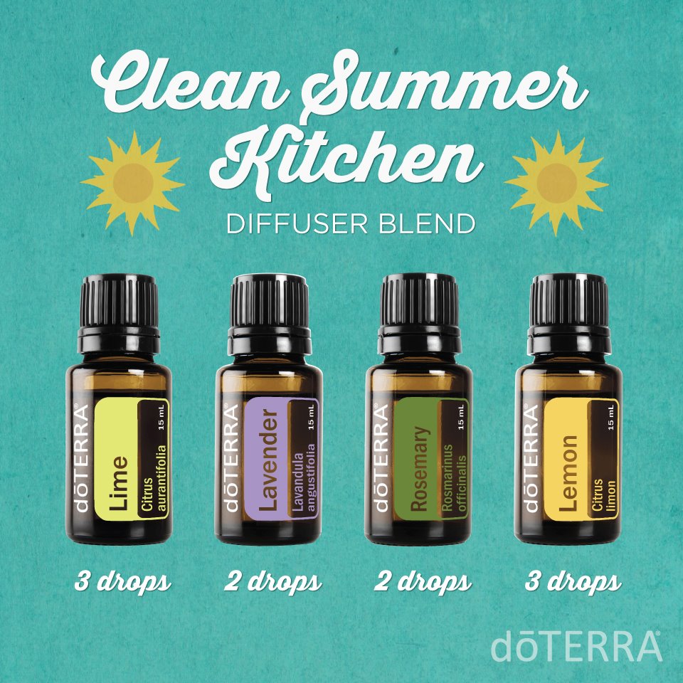 Clean Summer Kitchen Diffuser Blend with dōTERRA Oils