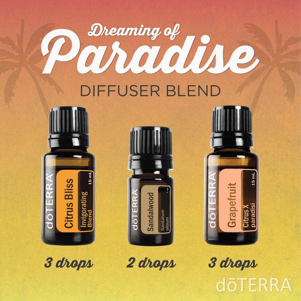 Dreaming of Paradise Diffuser Blend with dōTERRA Oils