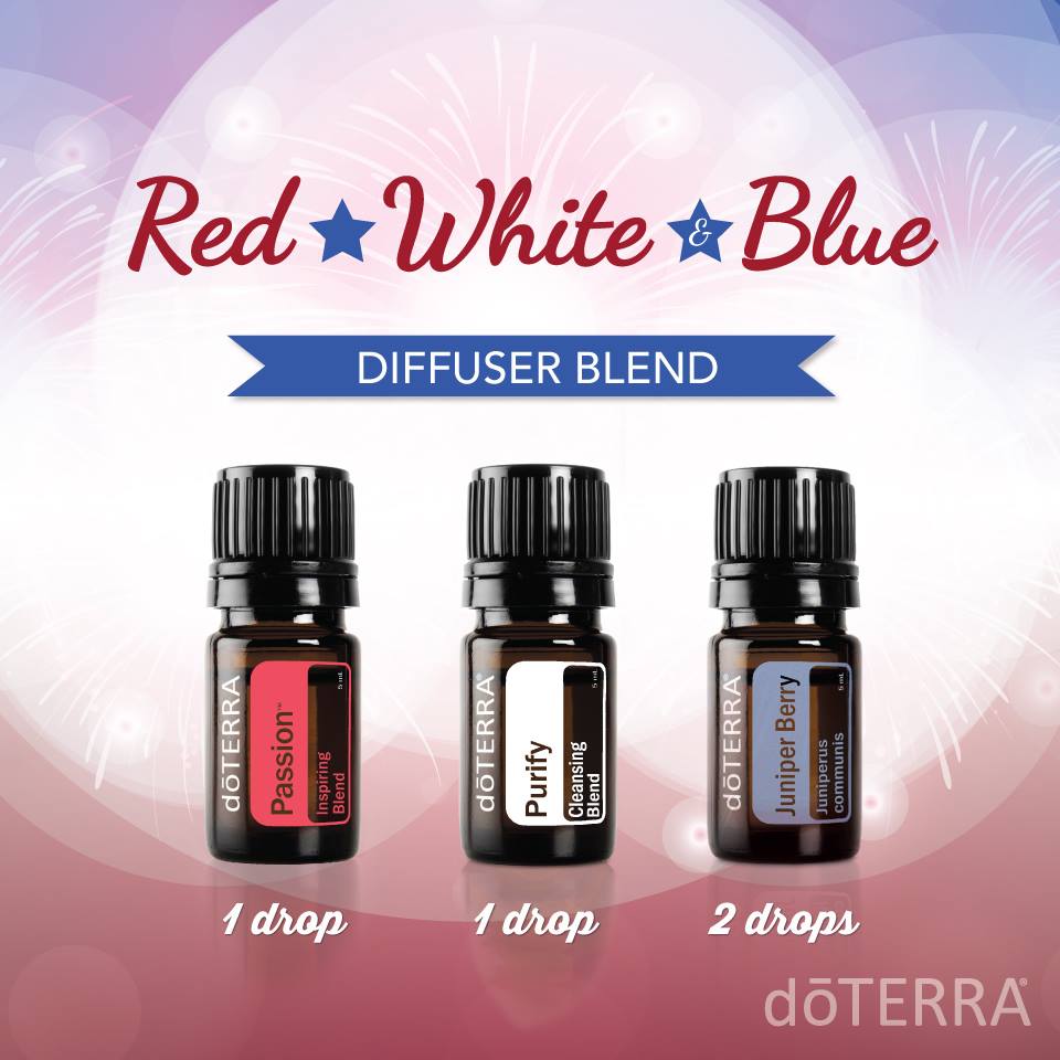 Red, White and Blue Diffuser Blend with dōTERRA Oils