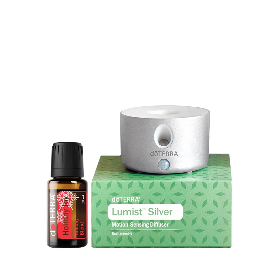 dōTERRA Lumist Silver Motion-Activated Diffuser and Holiday Joy